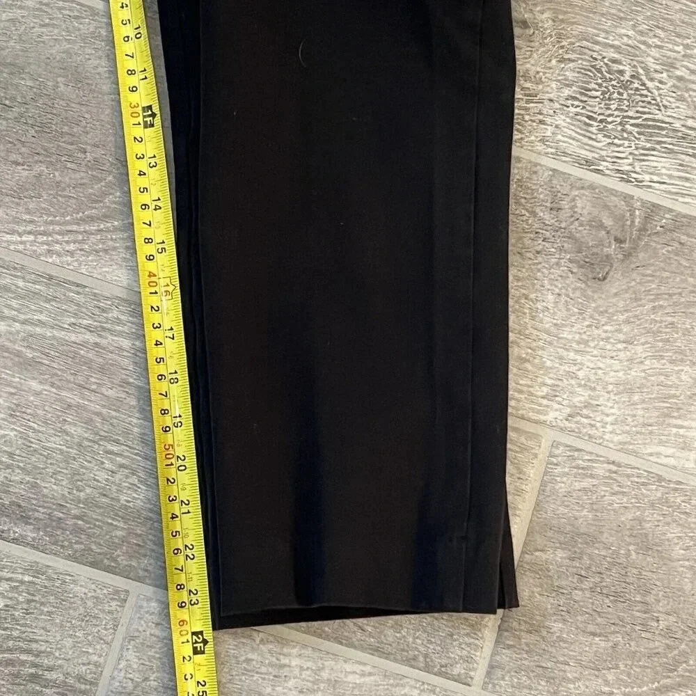 Maeve by Anthropologie Women’s Black Dress Pants Size 10 Black Cropped Stretch - Picture 8 of 11